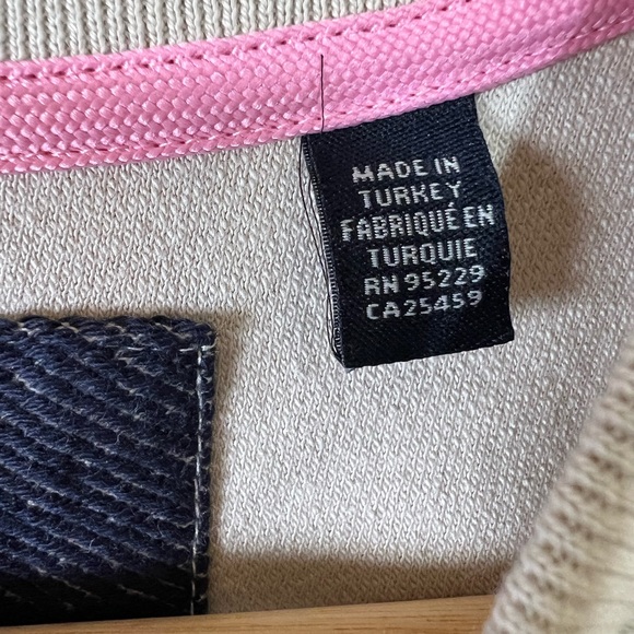 NWT Ted Baker London Lawn Colour Block Sweatshirt Sweater Navy/Pink Men’s Size:S - Picture 7 of 12